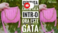 Gentuta crosetata din benzi textile Crochet bag tutorial