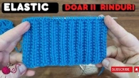 Soc!Elastic tricotat. Doar 2 rinduri.