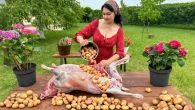 Уникальный Способ Приготовить Картошку Внутри Целого Барана!