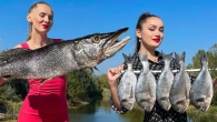 Stuffed Pike, Dorado on The Grill And Carp in a Frying Pan! A Dish That Will Awaken Your Taste Buds