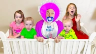 Five Kids Nanny for Dad Song Children's Songs and Videos