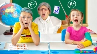 Five Kids show the rules of conduct at school