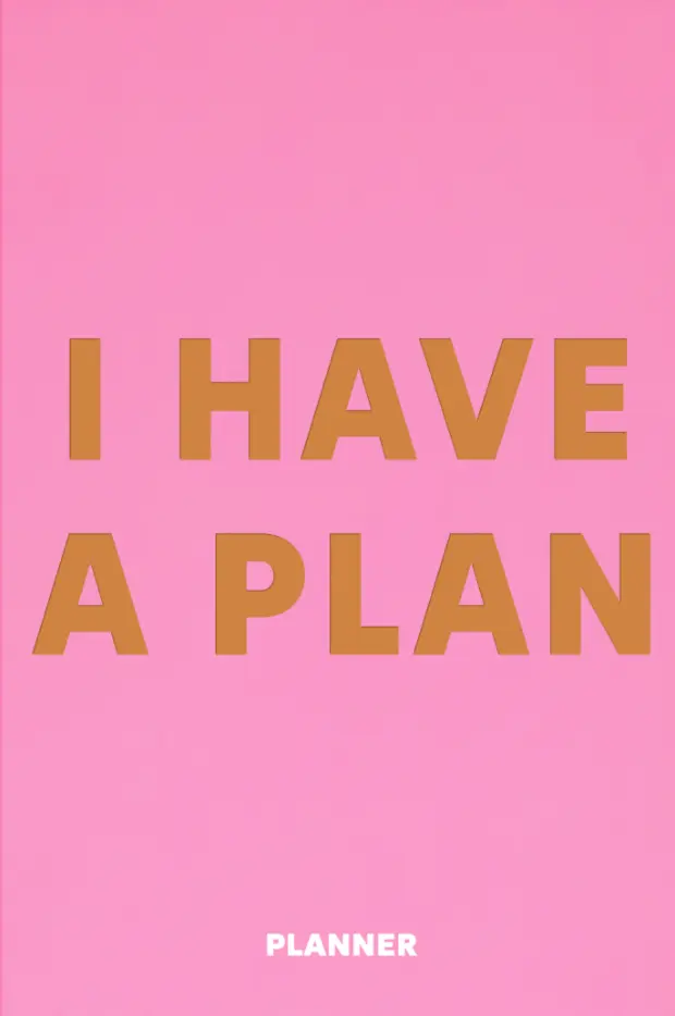Блокнот для планування «I HAVE A PLAN mini» рожевий