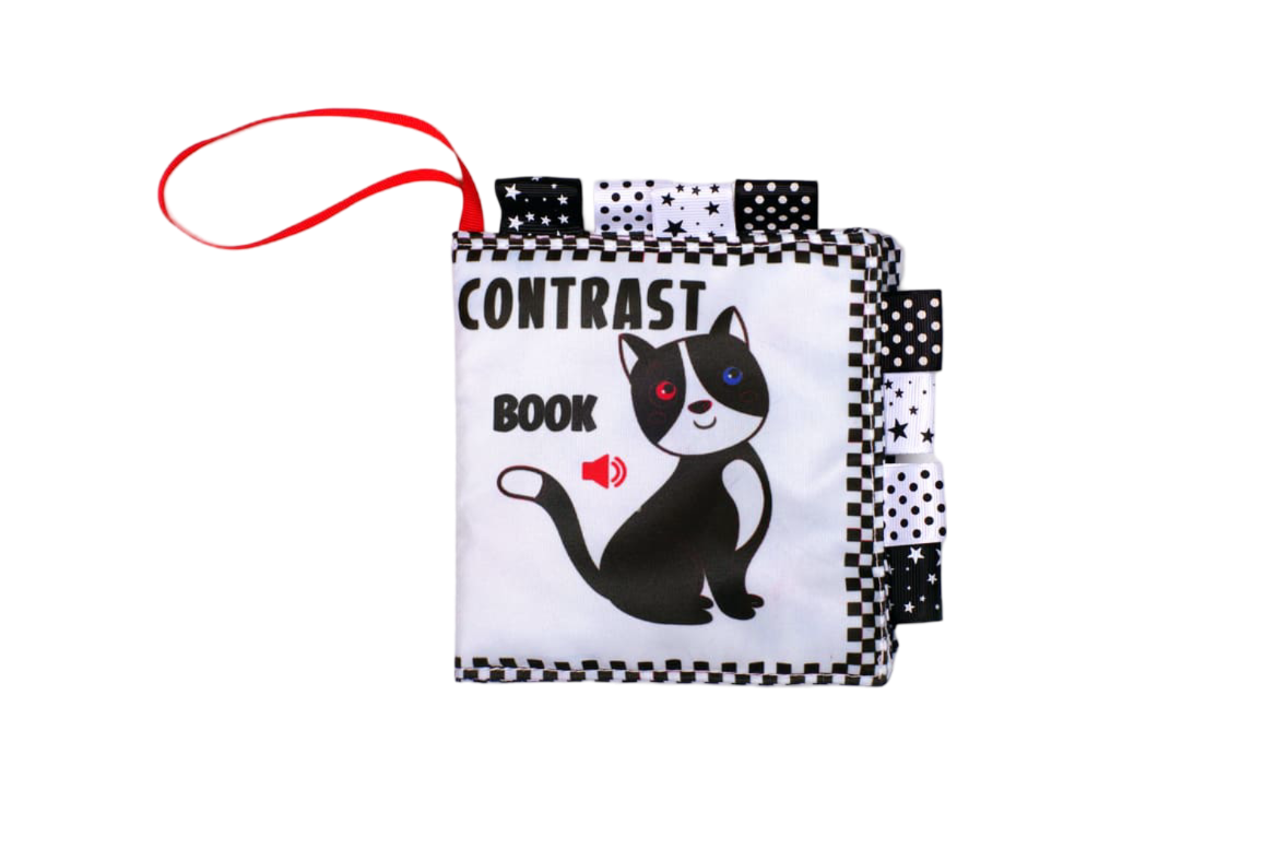 Обкладинка Контрастна книжка «Котик - Contrast book»