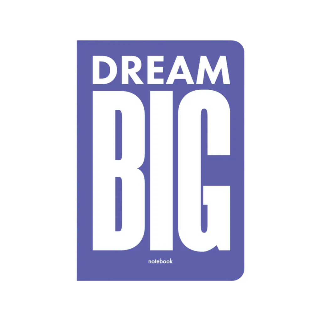 Обкладинка "Блокнот "Dream BIG" фіолетовий"