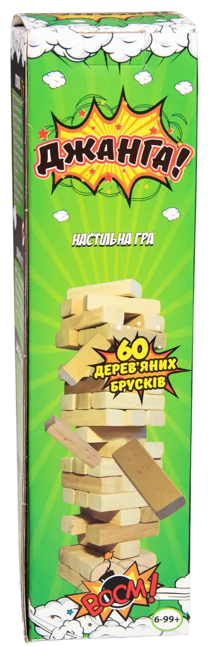Розважальна гра «Дженга 60 брусків»