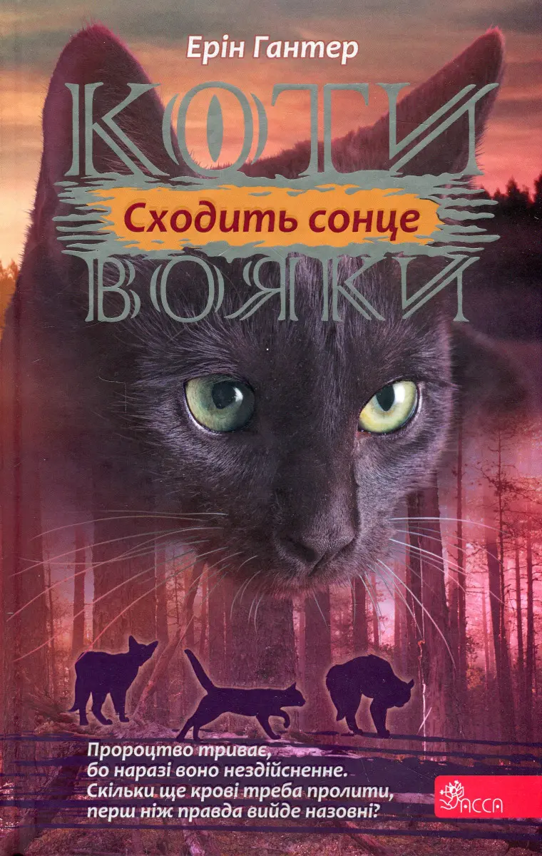 Обкладника "Коти-вояки. Сила трьох. Книга 6. Сходить сонце" Обкладинка "Коти-вояки. Сила трьох. Книга 6. Сходить сонце"