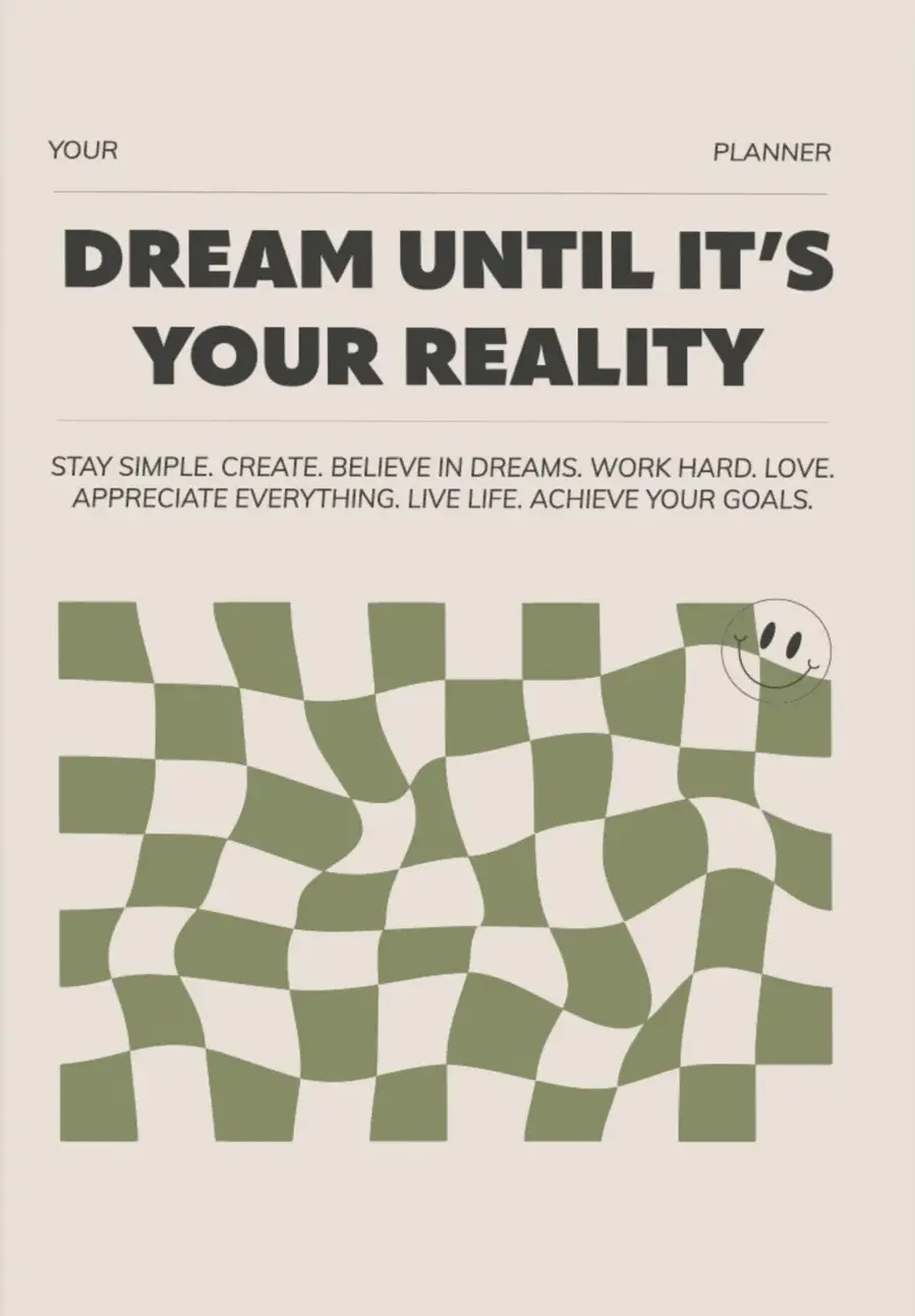 Обкладинка "Планер «Dream until it’s your reality»"