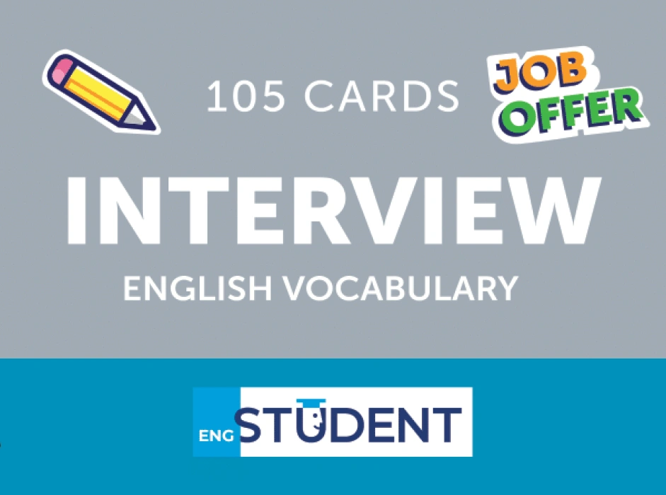 Картки для вивчення - Interview English Vocabulary