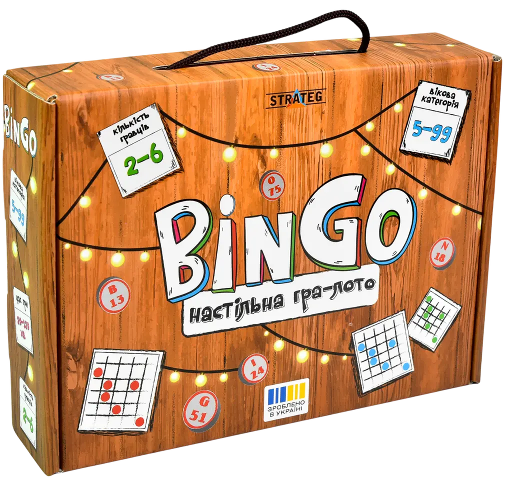 Обкладника "Настільна гра-лото «BinGo»" Обкладинка "Настільна гра-лото «BinGo»"