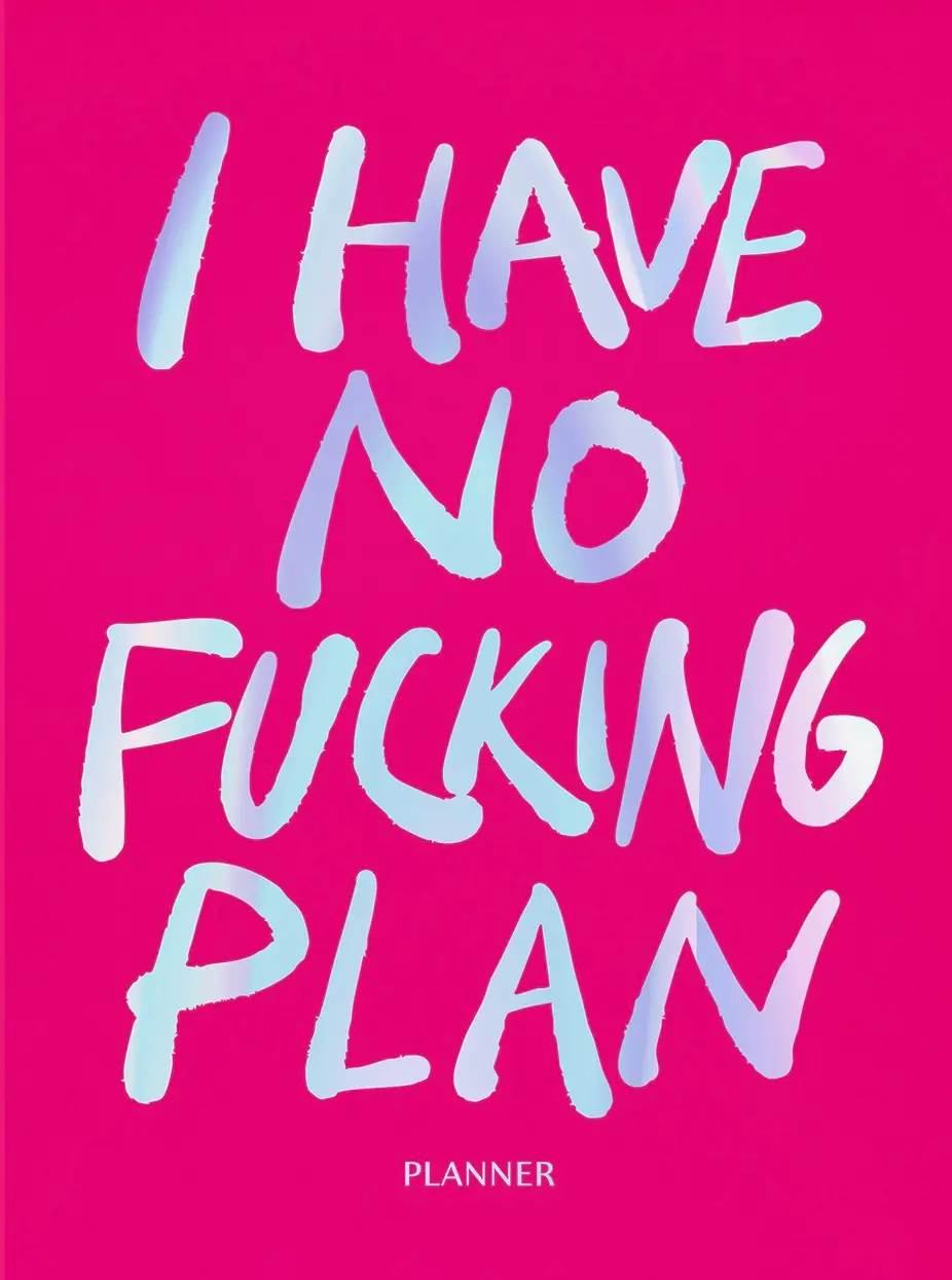 Обкладника "Блокнот для планування "I HAVE NO PLAN" рожевий" Обкладинка "Блокнот для планування "I HAVE NO PLAN" рожевий"
