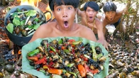 Primitive Boy's Ultimate Rainforest Survival: Mouthwatering River Snails Recipe in the Wild