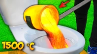 EXPERIMENT: LAVA vs TOILET