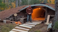 Building an Earthen Shelter in the Woods in 30 days