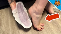 Stick a Panty Liner under your Foot and WATCH WHAT HAPPENS(Brilliant Trick)