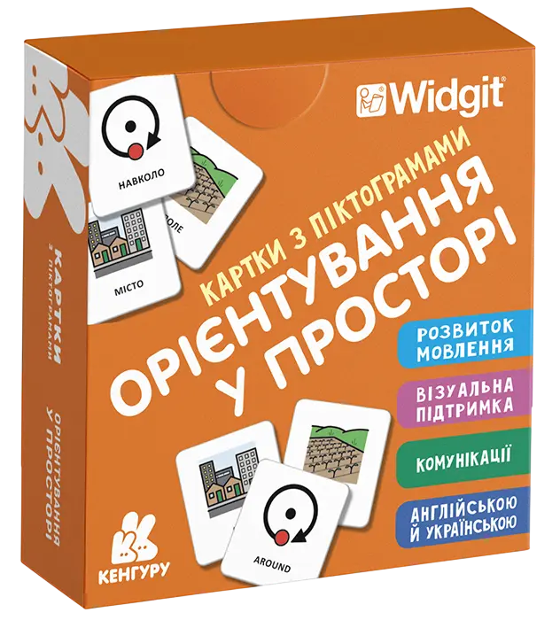 Картки з піктограмами. Орієнтування у просторі