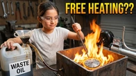 GENIUS DIY HEATING IDEA - Waste Oil Heater Build