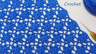 Easy Crochet Flower Lace Pattern Beginner Tutorial Легкий цветочный УЗОР Вязание для начинающих