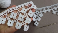Very Easy Crochet Border Flower Ribbon Crochet Tape Lace pattern КРУЖЕВО КРЮЧКОМ простое ВЯЗАНИЕ