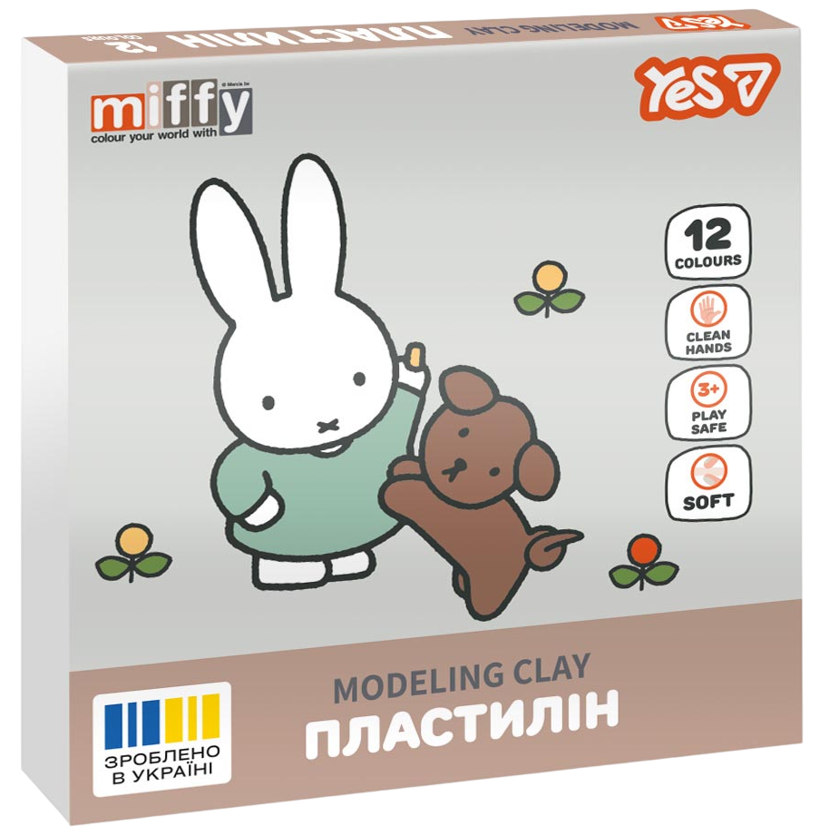 Пластилін Yes 12 кольорів Miffy