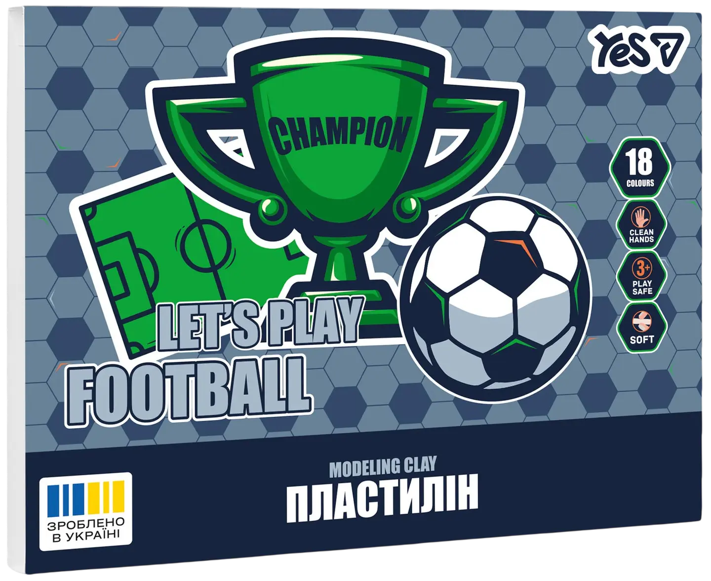 Пластилін Yes 18 кольорів Football