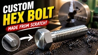 Making Custom Threaded Hex Fasteners from Round Stock