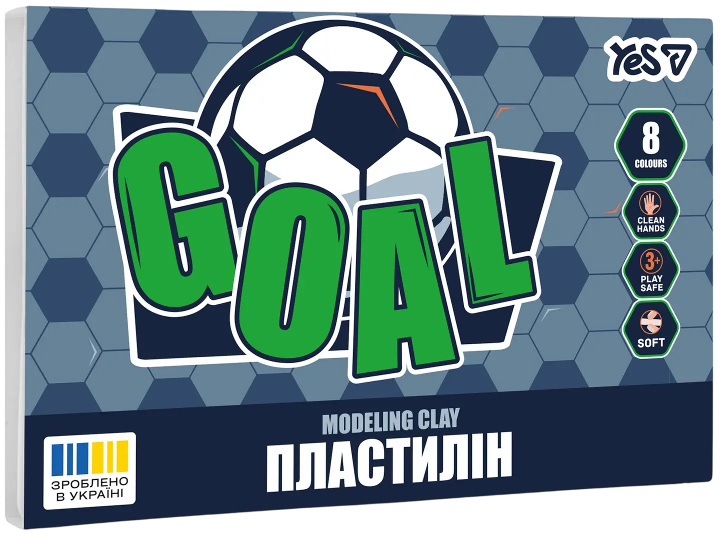 Пластилін Yes 8 кольорів  Football