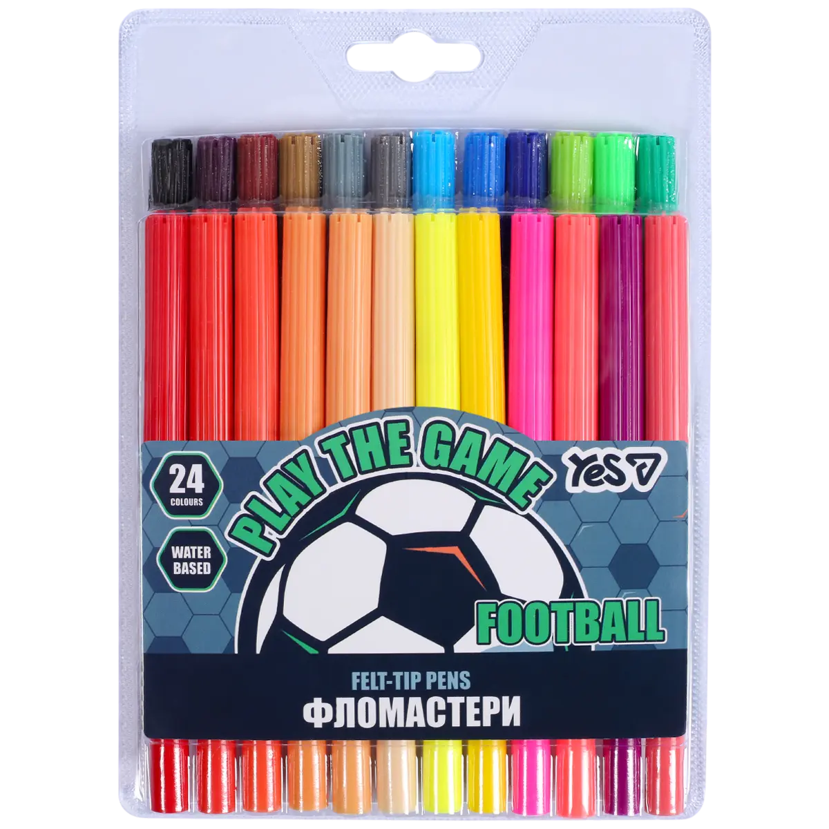 Фломастери Yes 24 кольори Football