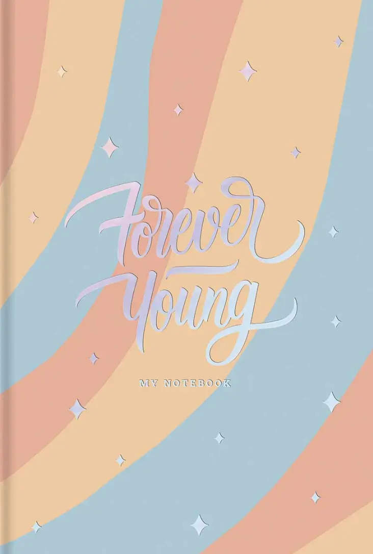 Зошит для записів у клітинку «Forever young»