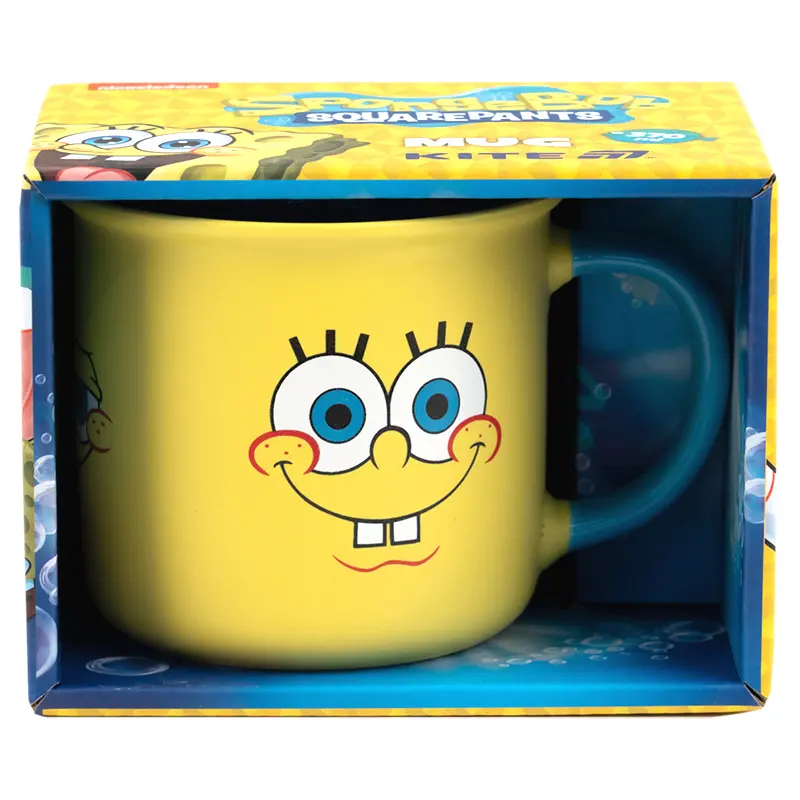Обкладника "Чашка Kite Sponge Bob, 370 мл" Обкладинка "Чашка Kite Sponge Bob, 370 мл"