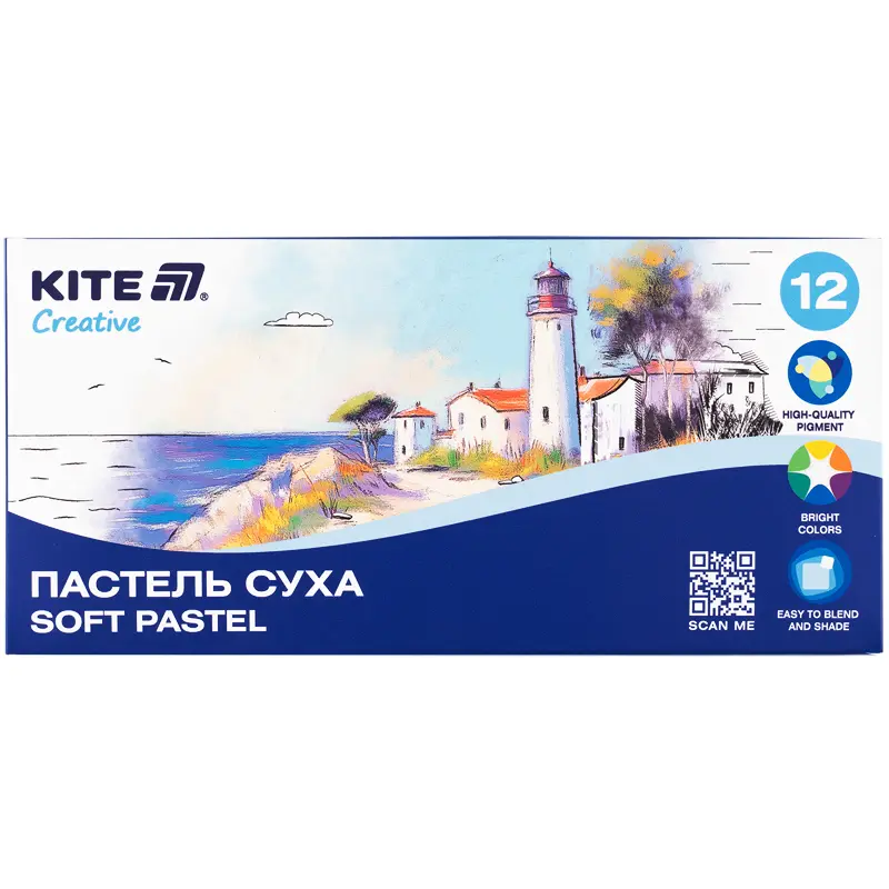 Пастель суха Kite Creative (12 кольорів)