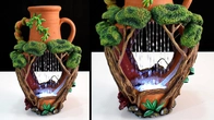 DIY Terracotta Water Fountain Indoor Tabletop Waterfall