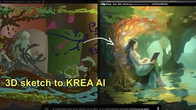 KREA AI | 3D Design Revolution | My experiment with 3D-Coat in Real-Time | 1