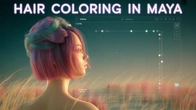 Ornatrix features #6 - Hair coloring by Vertex in Maya.