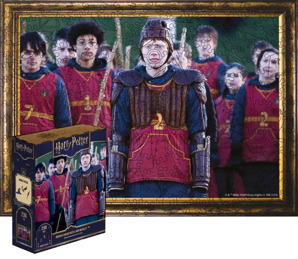 Обкладника "Фігурний дерев'яний пазл Гаррі Поттер Рон Візлі (L / А4)" Обкладинка "Фігурний дерев'яний пазл Гаррі Поттер Рон Візлі (L / А4)"