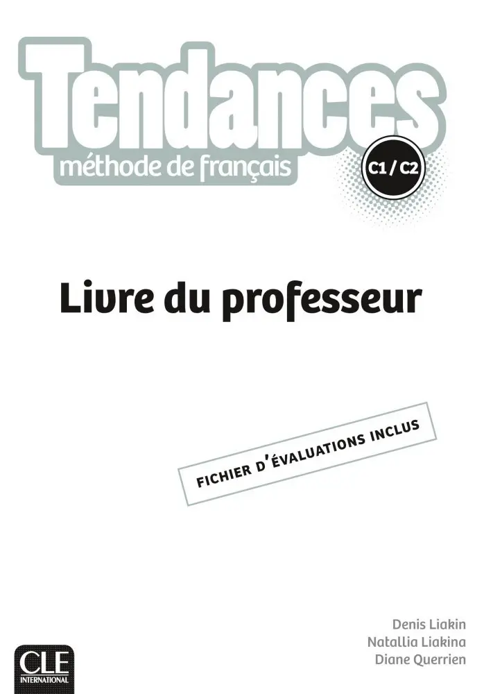 Обкладинка "Tendances C1/C2 Livre du Professeur"