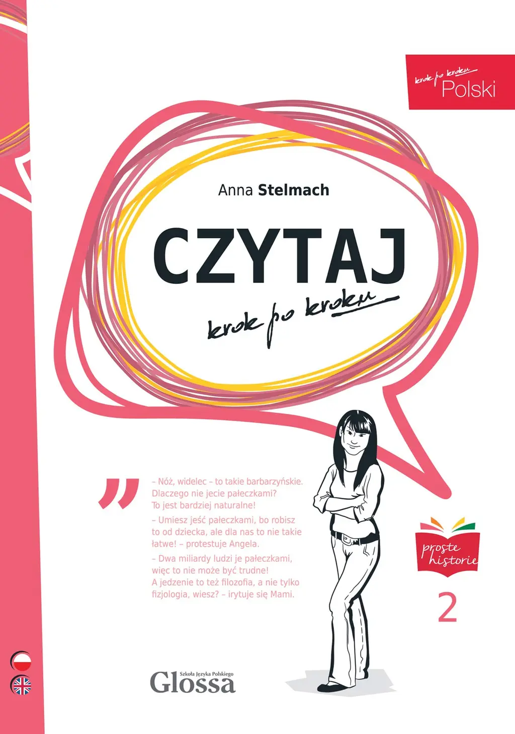 Обкладника "Polski, krok po kroku 2 Czytaj" Обкладинка "Polski, krok po kroku 2 Czytaj"
