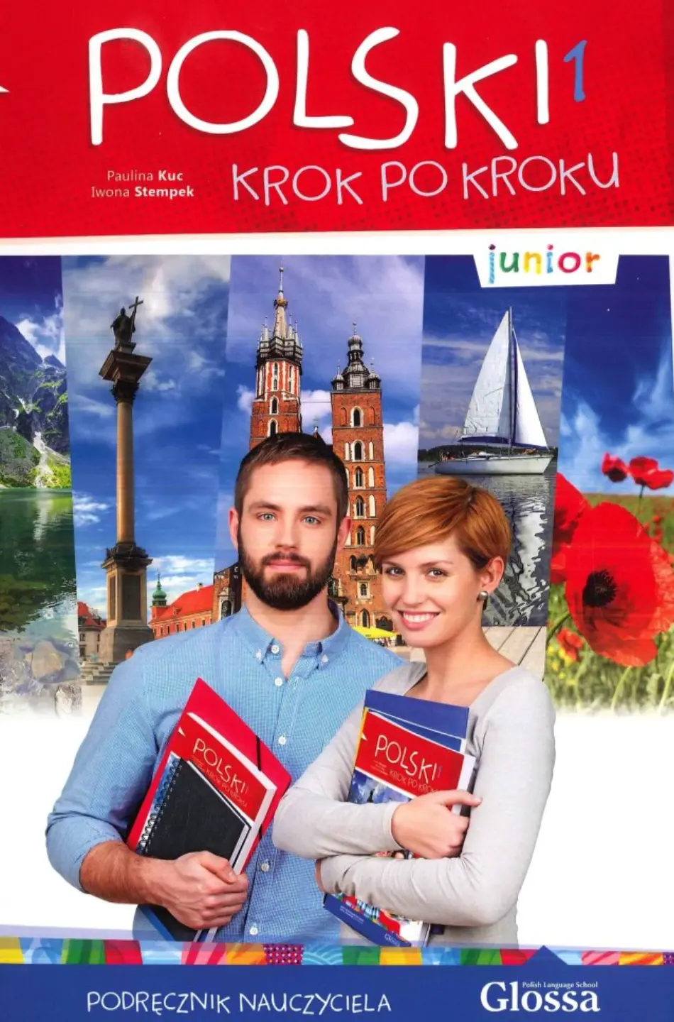 Обкладника "Polski, krok po kroku Junior 1 Podręcznik nauczyciela" Обкладинка "Polski, krok po kroku Junior 1 Podręcznik nauczyciela"