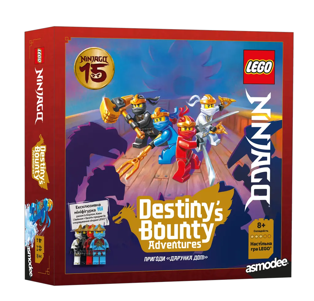 Обкладинка "Настільна гра Lego: Ninjago - Пригоди «Дарунка долі»"