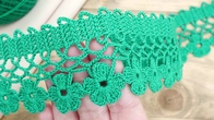 How to crochet Flower lace border for decoration. How to learn to crochet for beginners.