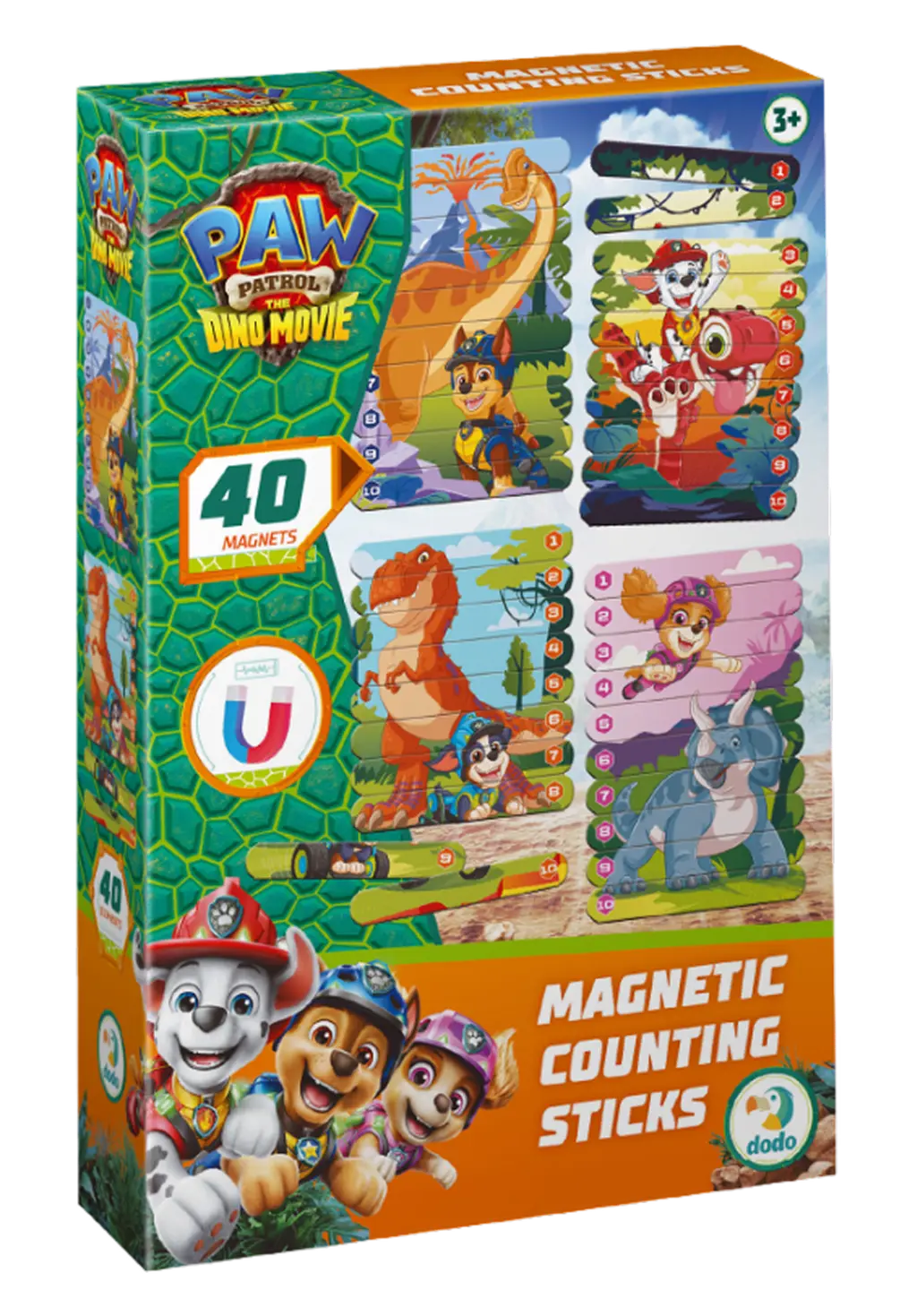 Обкладника "Магнітні палички для рахування Paw Patrol. Острів Діно" Обкладинка "Магнітні палички для рахування Paw Patrol. Острів Діно"