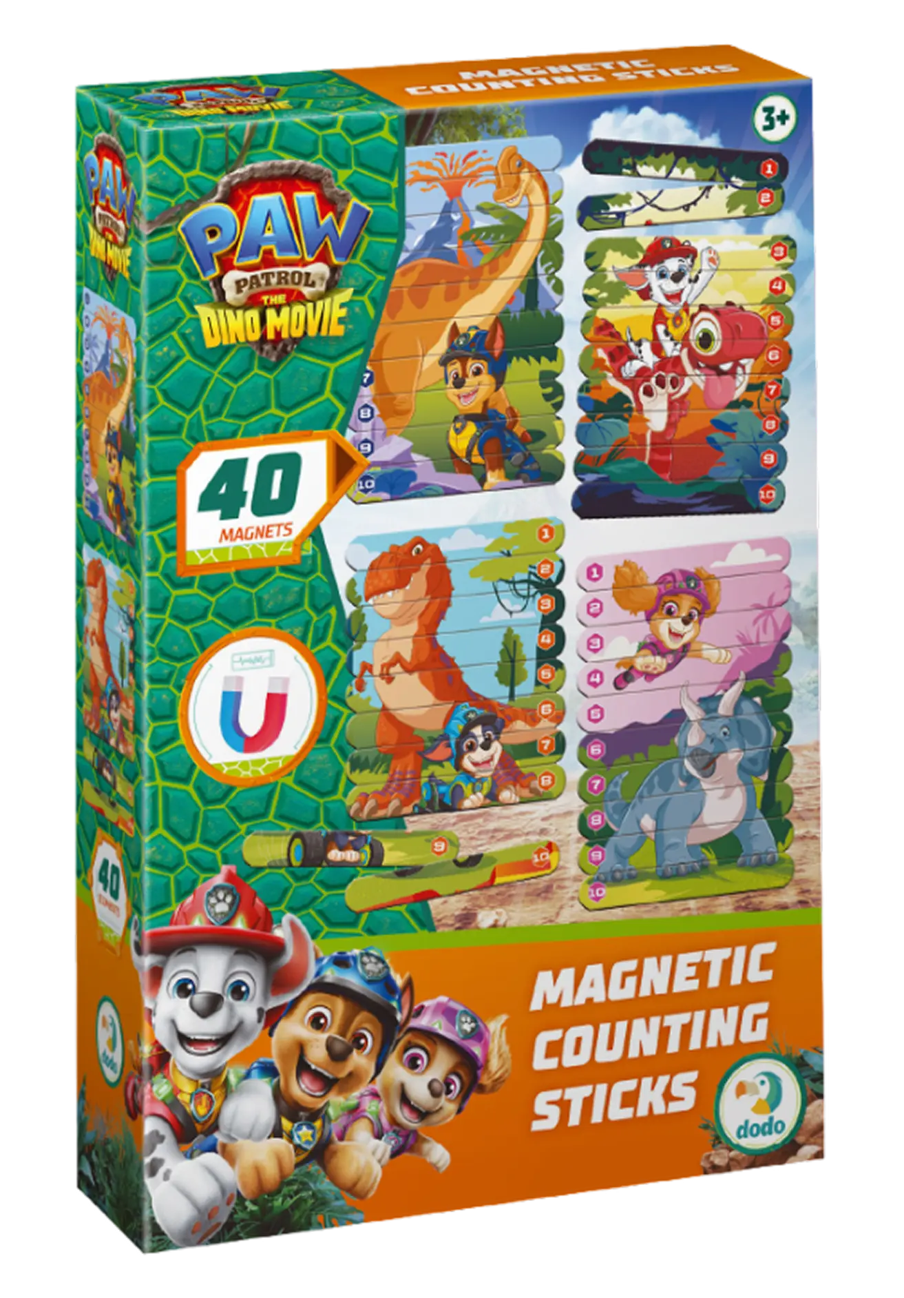 Магнітні палички для рахування Paw Patrol. Острів Діно