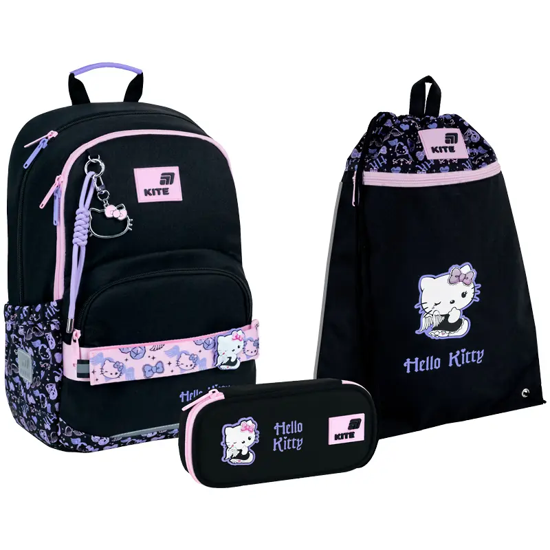 Обкладинка "Шкільний набір Kite Education Hello Kitty (рюкзак, пенал, сумка)"