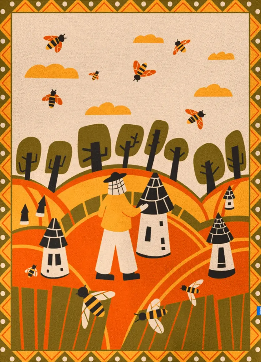 Плед «Пасічник»