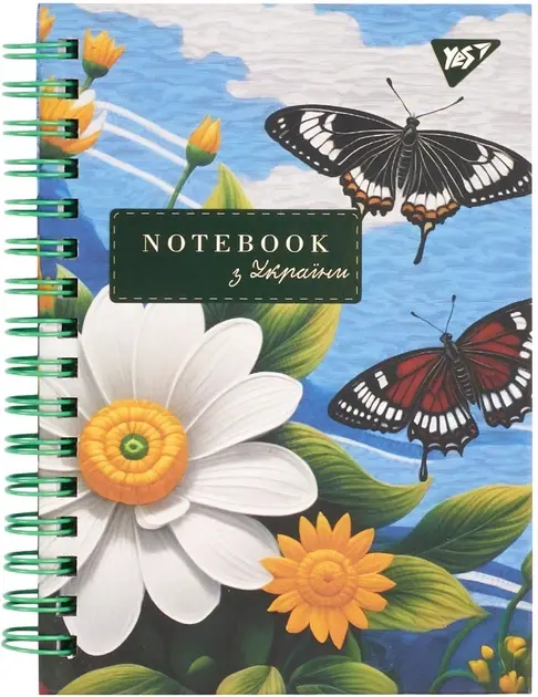 Обкладника "Блокнот YES А6/64 7БЦ cпіраль Ukrainian notebook, клітинка" Обкладинка "Блокнот YES А6/64 7БЦ cпіраль Ukrainian notebook, клітинка"