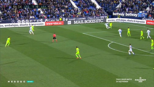Василий Кравец в матче Леганес - Леванте