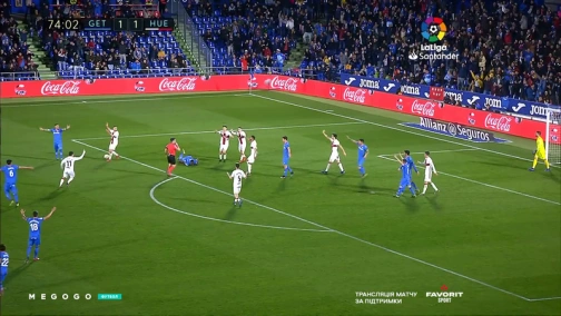 Round 27. Getafe — Huesca 2:1. Match overview