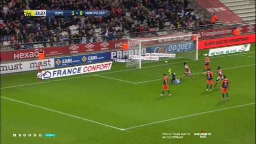 10-й тур. Реймс — Монпелье 1:0. Обзор матча