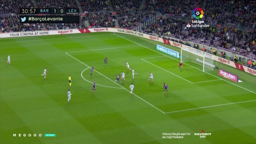 22-й тур. Барселона — Леванте. 2:1 Огляд матчу