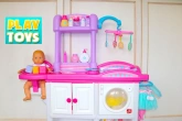 Baby Doll Nursery Care Toy Set! Play Toys